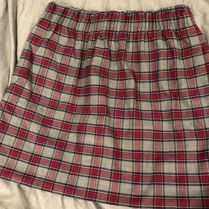 Plaid Jcrew Skirt